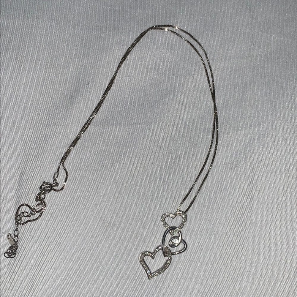 Silver heart necklace